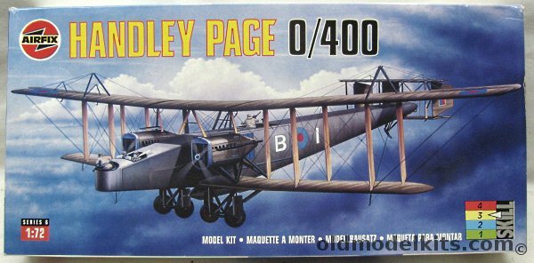 Airfix 1/72 Handley Page 0/400 Bomber, 06007 plastic model kit